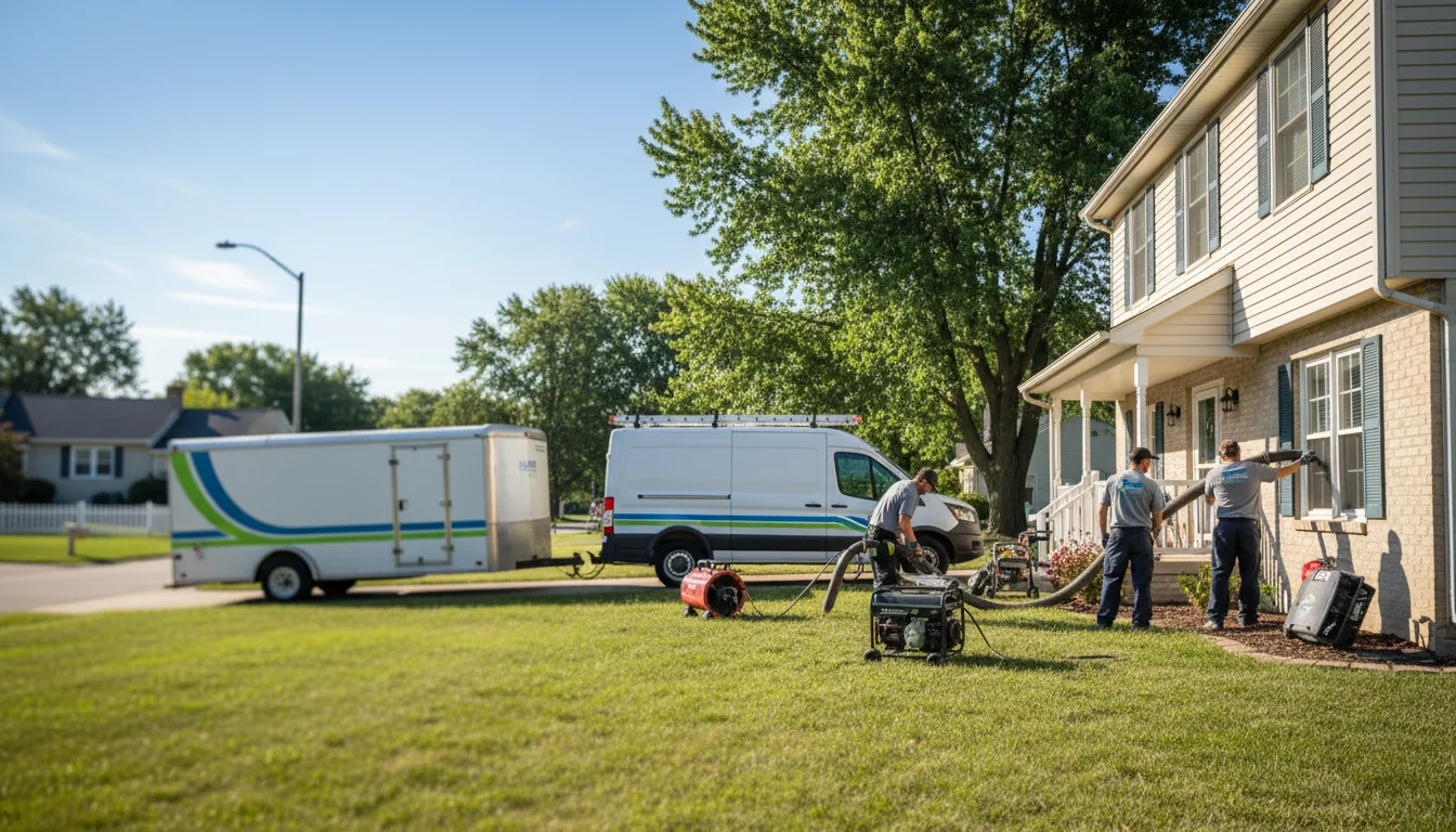 Flooded Basement Restoration And Cleanup With Repair in Merriam, KS near me
